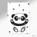 Kit De Placas Decorativas Cute Panda A4