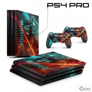 Skin Ps4 Pro Adesiva Battlefield 2042 Ultimate Edition Adesivo Vinil Americano 10µ  4x0 Brilho Corte Eletrônico 