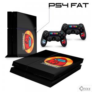 Skin Ps4 Fat Adesiva Among Us Adesivo Vinil Americano 10µ  4x0 Brilho Corte 100% Digital 