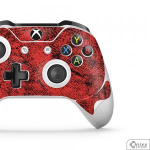 Skin Game Adesiva XBOX ONE JOYSTICKS Canvas Red Adesivo Vinil Americano 10µ  4x0 Brilho Corte Eletrônico 