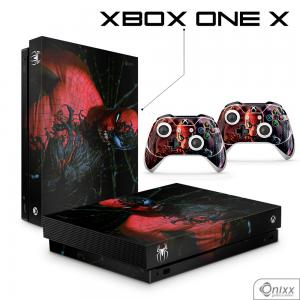 Skin Xbox One X Adesiva Spider Man Adesivo Vinil Americano 10µ  4x0 Brilho Corte Eletrônico 