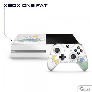 Skin Game Adesiva XBOX ONE FAT Gatinha Unicórnio Adesivo Vinil Americano 10µ  4x0 Brilho Corte Eletrônico 