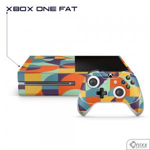 Skin Game Adesiva XBOX ONE FAT Color Pop Adesivo Vinil Americano 10µ  4x0 Brilho Corte Eletrônico 