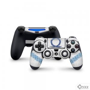 Skin Ps4 Joysticks Adesiva GOD OF WAR RAGNAROK Adesivo Vinil Americano 10µ  4x0 Brilho Corte Eletrônico 