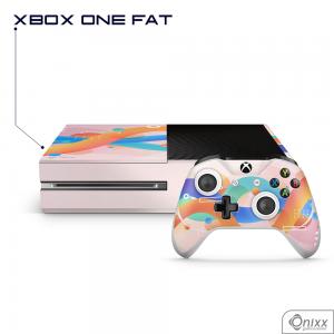 Skin Game Adesiva XBOX ONE FAT Summer Colors Adesivo Vinil Americano 10µ  4x0 Brilho Corte Eletrônico 