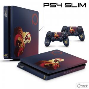 Skin Ps4 Slim Adesiva God Of War Blue