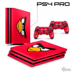 Skin Ps4 Pro Adesiva Angry Birds (Red) Adesivo Vinil Americano 10µ  4x0 Brilho Corte 100% Digital 
