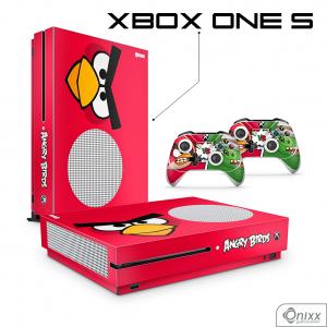 Skin Xbox One S Adesiva Angry Birds (Red) Adesivo Vinil Americano 10µ  4x0 Brilho Corte Eletrônico 