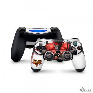 Skin Ps4 Joysticks Adesiva Street Figther V Adesivo Vinil Americano 10µ  4x0 Brilho Corte Eletrônico 