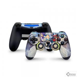 Skin Ps4 Joysticks Adesiva Genshi Impact Adesivo Vinil Americano 10µ  4x0 Brilho Corte Eletrônico 