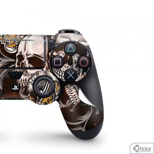 Skin Game Adesiva PS4 JOYSTICKS Skulls Adesivo Vinil Americano 10µ  4x0 Brilho Corte Eletrônico 