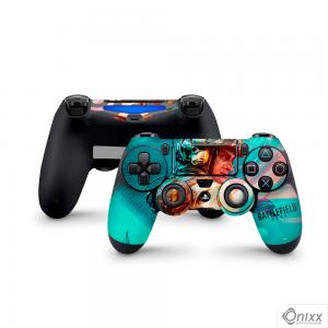 Skin Ps4 Joysticks Adesiva Battlefield 2042 Adesivo Vinil Americano 10µ  4x0 Brilho Corte Eletrônico 