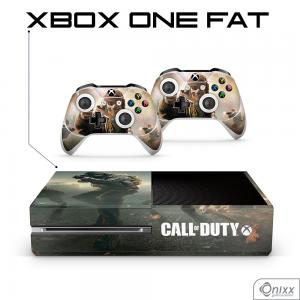 Skin Xbox One Fat Adesiva Call Of Duty Adesivo Vinil Americano 10µ  4x0 Brilho Corte Eletrônico 