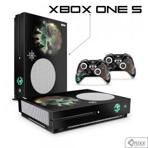 Skin Xbox One S Adesiva Sea of Thieves Adesivo Vinil Americano 10µ  4x0 Brilho Corte Eletrônico 