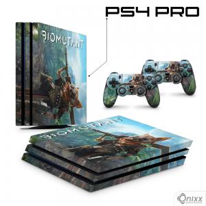 Skin Ps4 Pro Adesiva Biomutant Adesivo Vinil Americano 10µ  4x0 Brilho Corte Eletrônico 