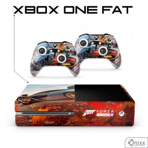 Skin Xbox One Fat Adesiva Forza Horizon 4 Adesivo Vinil Americano 10µ  4x0 Brilho Corte Eletrônico 