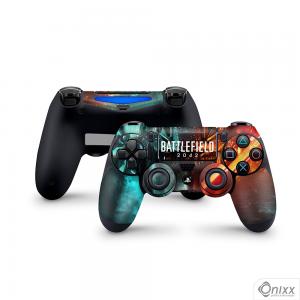 Skin Ps4 Joysticks Adesiva Battlefield 2042 Ultimate Edition Adesivo Vinil Americano 10µ  4x0 Brilho Corte Eletrônico 