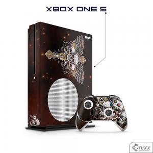 Skin Game Adesiva XBOX ONE S Skulls Adesivo Vinil Americano 10µ  4x0 Brilho Corte Eletrônico 