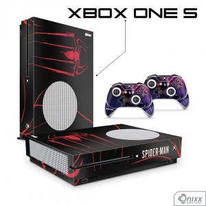 Skin Xbox One S Adesiva Aranha Negra Adesivo Vinil Americano 10µ  4x0 Brilho Corte Eletrônico 