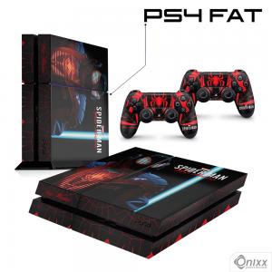 Skin Ps4 Fat Adesiva Spider man Miles Morales + Pôster A3