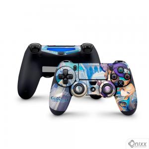 Skin Ps4 Joysticks Adesiva Genshin Impact 2 Adesivo Vinil Americano 10µ  4x0 Brilho Corte Eletrônico 