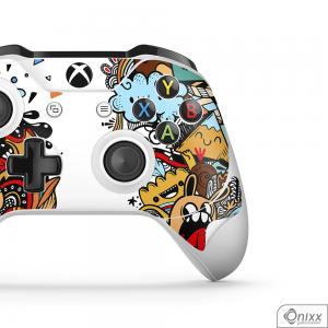 Skin Game Adesiva XBOX ONE JOYSTICKS Crazy Beings Adesivo Vinil Americano 10µ  4x0 Brilho Corte Eletrônico 