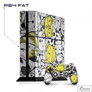 Skin Game Adesiva PS4 PRO Gatinhos Fofinhos Adesivo Vinil Americano 10µ  4x0 Brilho Corte Eletrônico 