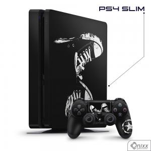 Skin Game Adesiva PS4 SLIM Allstar Adesivo Vinil Americano 10µ  4x0 Brilho Corte Eletrônico 