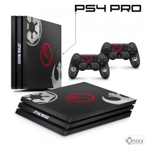 Skin Ps4 Pro Adesiva STAR WARS INFERNO SQUAD SPECIAL EDITION Adesivo Vinil Americano 10µ  4x0 Brilho Corte Eletrônico 