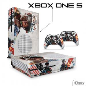 Skin Xbox One S Adesiva Call Of Duty Cold War Adesivo Vinil Americano 10µ  4x0 Brilho Corte Eletrônico 