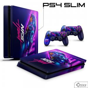 Skin Ps4 Slim Adesiva NFS Adesivo Vinil Americano 10µ  4x0 Brilho Corte 100% Digital 