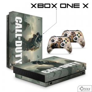 Skin Xbox One X Adesiva Call Of Duty Adesivo Vinil Americano 10µ  4x0 Brilho Corte Eletrônico 