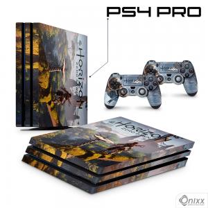 Skin Ps4 Pro Adesiva Horizon Zero Dawn Adesivo Vinil Americano 10µ  4x0 Brilho Corte Eletrônico 