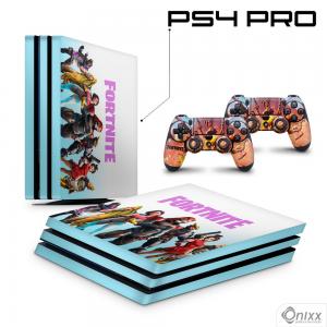 Skin Ps4 Pro Adesiva Fortnite Adesivo Vinil Americano 10µ  4x0 Brilho Corte Eletrônico 