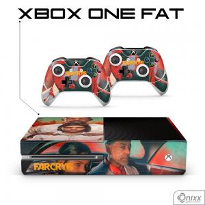 Skin Xbox One Fat Adesiva Far Cry 6 Adesivo Vinil Americano 10µ  4x0 Brilho Corte Eletrônico 