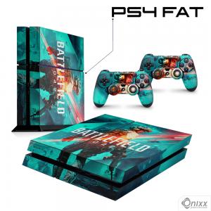 Skin Ps4 Fat Adesiva Battlefield 2042 Adesivo Vinil Americano 10µ  4x0 Brilho Corte Eletrônico 