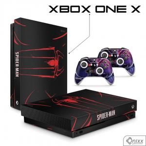 Skin Xbox One X Adesiva Aranha Negra Adesivo Vinil Americano 10µ  4x0 Brilho Corte Eletrônico 