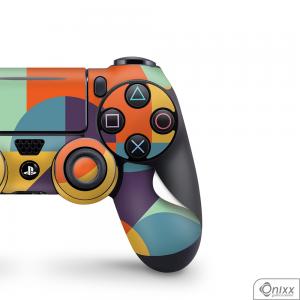 Skin Game Adesiva PS4 JOYSTICKS Color Pop Adesivo Vinil Americano 10µ  4x0 Brilho Corte Eletrônico 