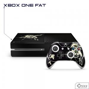 Skin Game Adesiva XBOX ONE FAT Invincible Samurai Adesivo Vinil Americano 10µ  4x0 Brilho Corte Eletrônico 