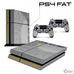 Skin Ps4 Fat Adesiva GOD OF WAR SPECIAL EDITION Adesivo Vinil Americano 10µ  4x0 Brilho Corte Eletrônico 