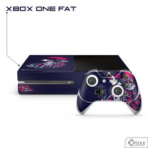 Skin Game Adesiva XBOX ONE FAT Gueixa Adesivo Vinil Americano 10µ  4x0 Brilho Corte Eletrônico 