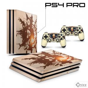 Skin Ps4 Pro Adesiva Resident Evil 7 Adesivo Vinil Americano 10µ  4x0 Brilho Corte 100% Digital 