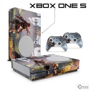 Skin Xbox One S Adesiva Horizon Zero Dawn Adesivo Vinil Americano 10µ  4x0 Brilho Corte Eletrônico 