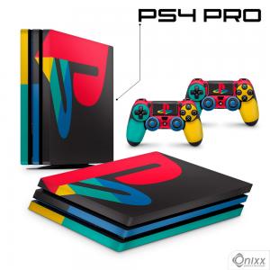 Skin Ps4 Pro Adesiva Playstation Adesivo Vinil Americano 10µ  4x0 Brilho Corte 100% Digital 