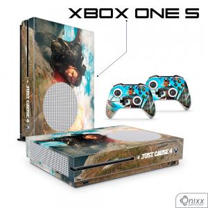 Skin Xbox One S Adesiva Just Cause Adesivo Vinil Americano 10µ  4x0 Brilho Corte Eletrônico 