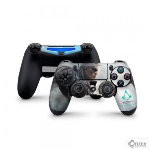 Skin Ps4 Joysticks Adesiva Assassins Creed Valhalla Adesivo Vinil Americano 10µ  4x0 Brilho Corte Eletrônico 