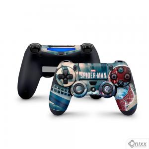 Skin Ps4 Joysticks Adesiva Spider Man 2 Adesivo Vinil Americano 10µ  4x0 Brilho Corte Eletrônico 