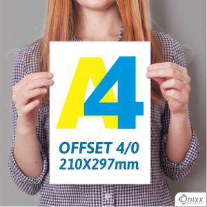 Impressão Offset A4 | 4/0 Papel Offset 210X297mm 4/0 / impressão Offset Digital  Padrão 