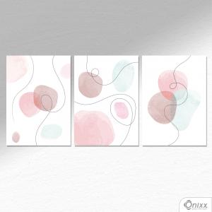 Kit De Placas Decorativas Aquarela A4 MDF 3mm 30X20CM 4x0 Adesivo Fosco Corte Reto Fita Dupla Face 3M