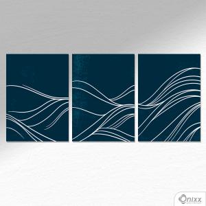 Kit De Placas Decorativas Blue Wave A4